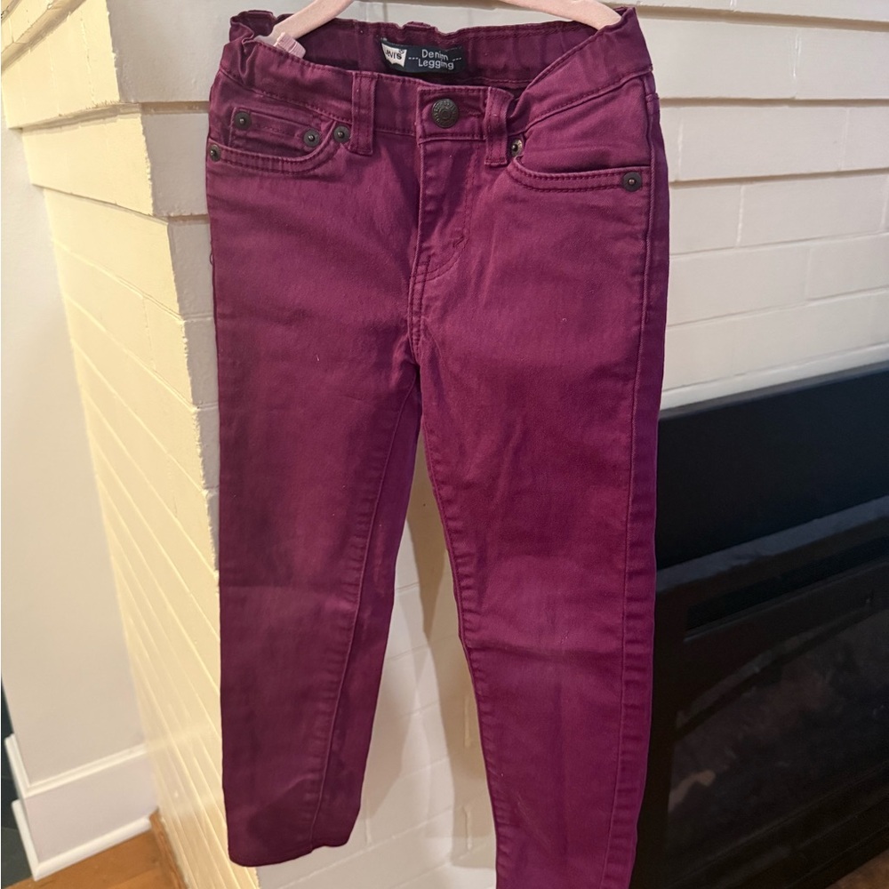 Levi's Girls Deep Purple Jeggings (girls sz 6)
